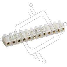 Зажим винтовой ЗВИ-3 н/г 1.0-2.5кв.мм 12пар черн. IEK UZV5-003-04