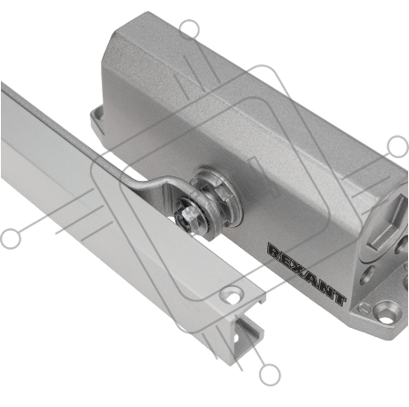 Доводчик дверной со скользящей тягой для установки на дверь весом до 65 кг