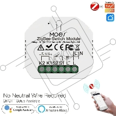 Переключатель MOES Switch Module MS-104ZR, Wi-Fi 2,4GHz & Zigbee+RF433 MGHz