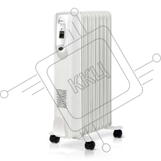 Масляный обогреватель Ballu Comfort BOH/CM-09WDN (9 секций) белый, 2000 Вт, 25 м2, термостат