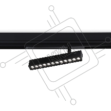 Управляемый светодиодный светильник для шинопровода Magnetic Ambrella light GL1342 BK черный IP20 12W 3000K-6400K 220V 24° 232*25*112 (Без ПДУ)