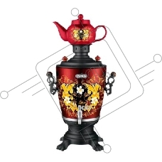 Электросамовар ЭЛИС ЭЛ-4029 (Мощность 2200Вт, емкость, 4.0л, корпус из нерж. стали, съемный шнур, полированное покрытие корпуса, функция поддержания температурного режима, индикатор работы, дисковый нагреват. элемент, керамический заварной чайник 1.0л)