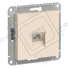 Розетка телефонная RJ11, механизм ATN000281 Schneider Electric AtlasDesign Бежевый