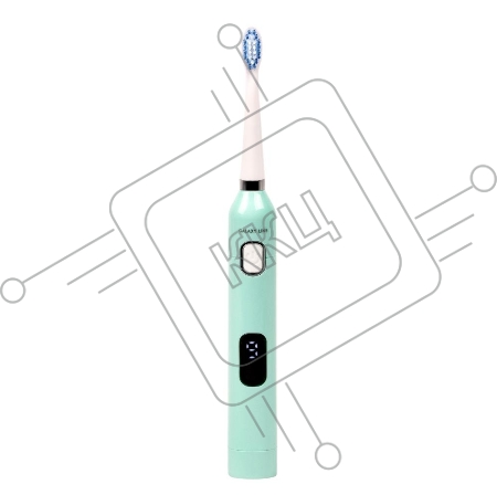 Зубная щетка GALAXY LINE GL4981, бирюзовый, электрическая, время непрерывной работы до 1,5 ч, 9 режимов, дисплей, таймер завершения чистки, таймер смены области чистки, сменная насадка-щетка, средняя жесткость щетины, защитный колпачок, USB-кабель