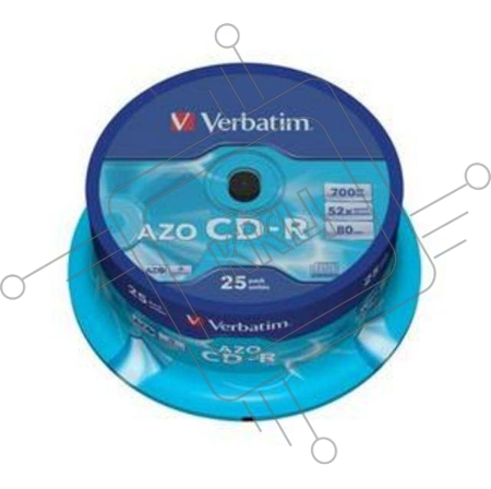 Диск CD-R Verbatim 700Mb 52x Cake Box (25шт) (43352)