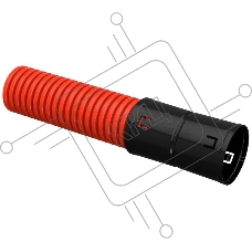 Труба гофрированная двустенная ПНД d75мм с муфтой SN12 красн. (уп.50м) IEK CTG12-075-K04-050-R