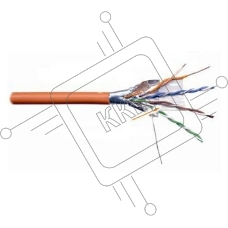 Кабель LANMASTER UTP, 4 пары, кат. 5Е,  350Mhz, LSZH, оранжевый, 305 м