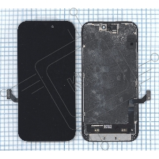 Дисплей (модуль) для Apple iPhone 15 в сборе с тачскрином, черный (OR)