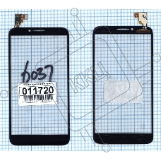 Сенсорное стекло (тачскрин) для Alcatel Idol 2 / 6037Y черное