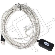Кабель VCOM VUS7049-5M  USB2.0-repeater, удлинительный активный <Am-->Af> 5м
