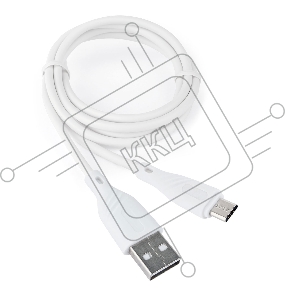 Кабель USB 2.0 Cablexpert CCB-mUSB2-AMBMO1-1MW, AM/microB, издание Classic 0.1, длина 1м, белый, блистер