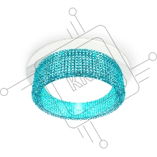 Комплект встраиваемого светильника Ambrella light XC8050033 SWH/BL белый песок/голубой GX53 (C8050, N8488)