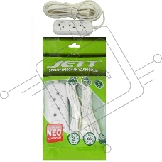 Удлинитель ДЖЕТТ РС-3 без з/м, 3р*1,5м ( провод ПВС 2х0,75 ) (40шт) 155-201