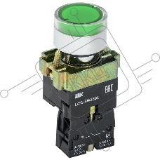 Кнопка LAY5-BW3361 с подсв. зел. 1з ИЭК BBT50-BW-K06