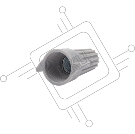 Соединительный изолирующий зажим REXANT с лепестками СИЗ-15 ø 14,9 мм (0,75-10 мм²), серый (50 шт./уп.)