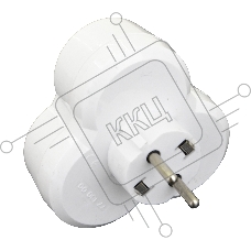 AY-KA Разветвитель на 3 роз. круглый 16A 250В с/з, белый (7713000)