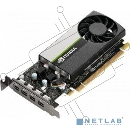 Видеокарта VGA PNY NVIDIA QUADRO T1000, 4 GB GDDR6/128 bit, PCI Express 4.0 x16, 4x mDP, PG172