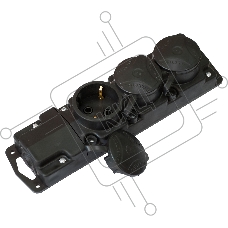 Розетка Bylectrica Роз. 3-местн. каучук с земл. 16А 250В IP44 (Р16-381)