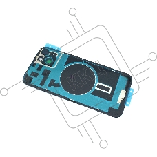 Задняя крышка (стекло) с рамкой для Apple iPhone 14 Plus черная