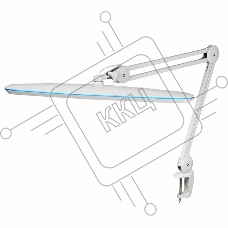 Лампа настольная бестеневая REXANT, струбцина, «Blue Stream», 117 SMD LED, диммер (4 уровня), белая