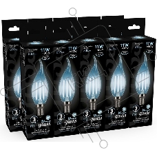 Светодиодная лампа Filament Свеча на ветру 11W 830lm 4100К Е14 LED