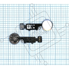 Кнопка HOME в сборе с механизмом и шлейфом для iPhone 7, 7 Plus, 8, 8 Plus, SE 2, SE 3 белый