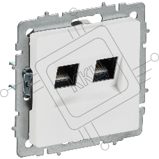Роз. комп. 2-ая RJ45 кат.5E РК10-2-БрАБ а/б IEK. BRITE