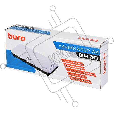 Ламинатор Buro BU-L283 (OL283) A4 (80-125мкм) 25см/мин (2вал.) лам.фото
