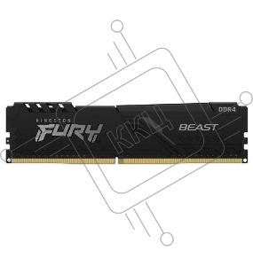 Модуль памяти Kingston 8GB 2666MHz DDR4 CL16 DIMM FURY Beast Black