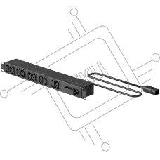 Блок распределения питания C3 Solutions C3.PM7015 верт.размещ. 36xC13 6xC19 с мониторингом 32A IEC 309 3м