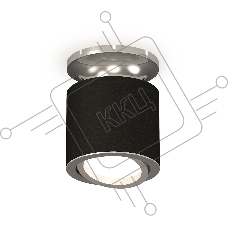 Светильник Ambrella Light XS7402081 SBK/PSL черный песок/серебро полированное MR16 GU5.3 (N7927, C7402, N7003)
