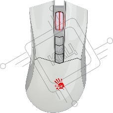 Мышь беспроводная A4Tech Bloody R90 Plus белый, 5000 dpi, USB Type-A, радиоканал, кнопки - 8