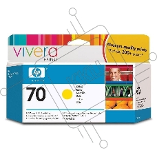 Картридж струйный HP №70 C9454A желтый для HP DJ Z2100/Z3100 (130мл)