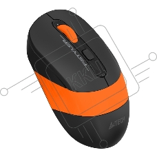 Мышь беспроводная A4Tech Fstyler FG10 черный/оранжевый, 2000 dpi, радиоканал, USB, кнопки - 4