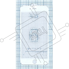 Защитное стекло 6D для Apple iPhone 6/6S Plus белый