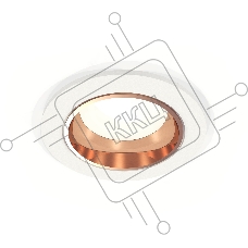 Комплект встраиваемого светильника Ambrella light XC6512005 SWH/PPG белый песок/золото розовое полированное MR16 GU5.3 (C6512, N6114)
