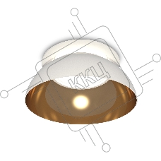 Комплект встраиваемого светильника Ambrella light XC8050101 SWH/PYG/CL белый песок/золото желтое полированное/прозрачный GX53 (C8050, N8144)