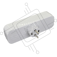 AY-KA Разветвитель на 3 роз. прямой с выкл. 16A 250В с/з, белый (7713300)