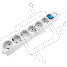 Фильтр-удлинитель PowerCube PRO (SPL(5+1)-16B-P-3M) 3.0 м, LC контур - подавление В/Ч помех, 16А/3,5кВт
