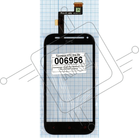 Сенсорное стекло (тачскрин) для HTC One SV LTE T528T, черное