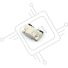 Разъем FPC Flip-Lock 0510-8RLGF 8 pin высота 1мм шаг 0,5мм