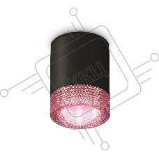 Светильник Ambrella Light XS6302042 SBK/PI черный песок/розовый MR16 GU5.3 (C6302, N6152)