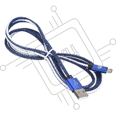 Кабель Digma USB A (m) micro USB B (m) 1.2м синий