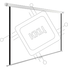 Экран Cactus 220x220см WallExpert CS-PSWE-220x220-WT 1:1 настенно-потолочный рулонный