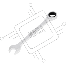 Ключ комбинированный трещоточный REXANT 17 мм, CrV, зеркальный хром