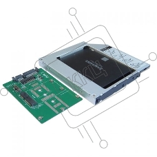 Сменный бокс для HDD/SSD AgeStar SMNF2S SATA металл серебристый 2.5