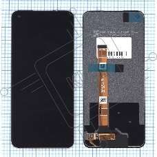 Дисплей (модуль) для OPPO A54 5G в сборе с тачскрином черный