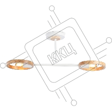 Светильник Ambrella light TR8243/2 WH/LWD белый/светлое дерево E27/2 max 40W 590*165*220