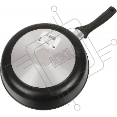 Сковорода НМП 7326 круглая/покрытие антипригарное/ручка несъемная (без крышки) черный