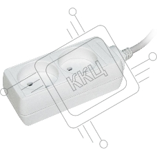 Удлинитель 2х3м без заземл. 10А IP20 У2 2P 2х0.75 ИЭК WYP10-06-02-03-N
